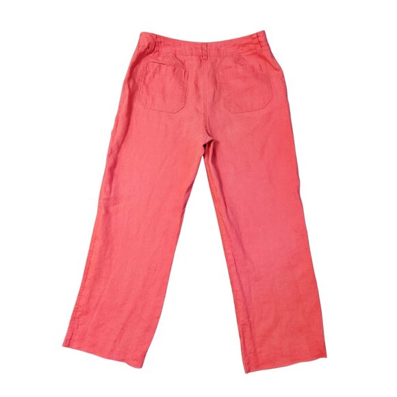 Jones New York Sport Dress Pants Size 6 Coral Pink Straight Leg Casual Mid Rise - Picture 2 of 13